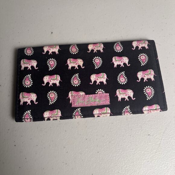 Vera Bradley Wallet Lot CheckBook Cover Pink Elephant Purple Punch Brown Quilted - Picture 8 of 16